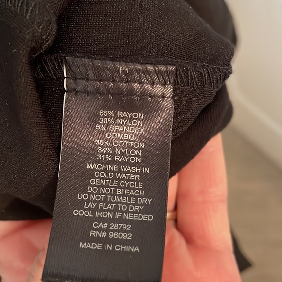 DALIA Little Black Dress With Lace Top & Sleeves Size 6 - Picture 7 of 7